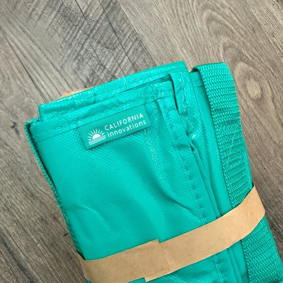 California Innovations Green Floral Insulted Market Satchel & Super Shopper 2 Pc - Picture 3 of 8